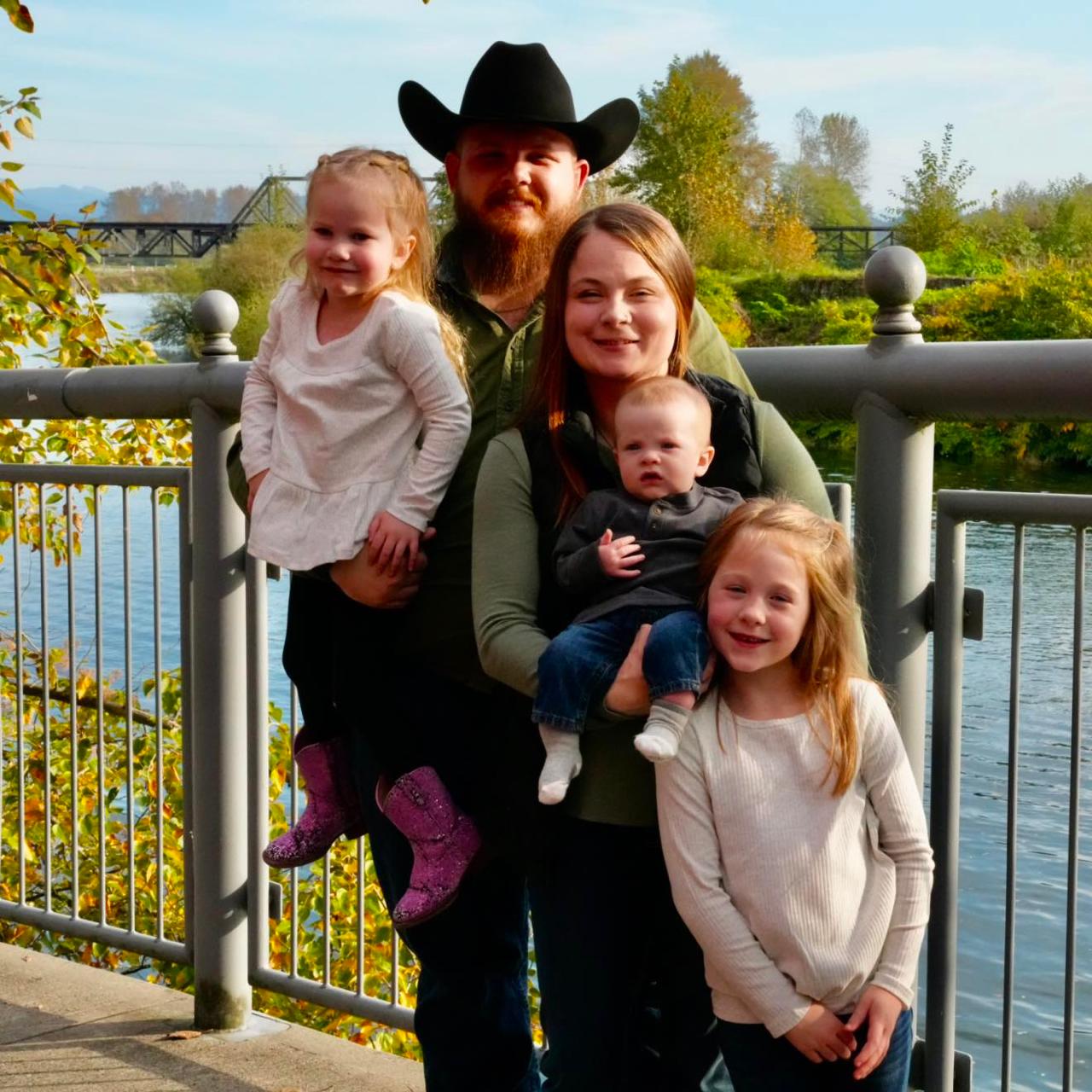 Sarah and Patrick Leighton with their family